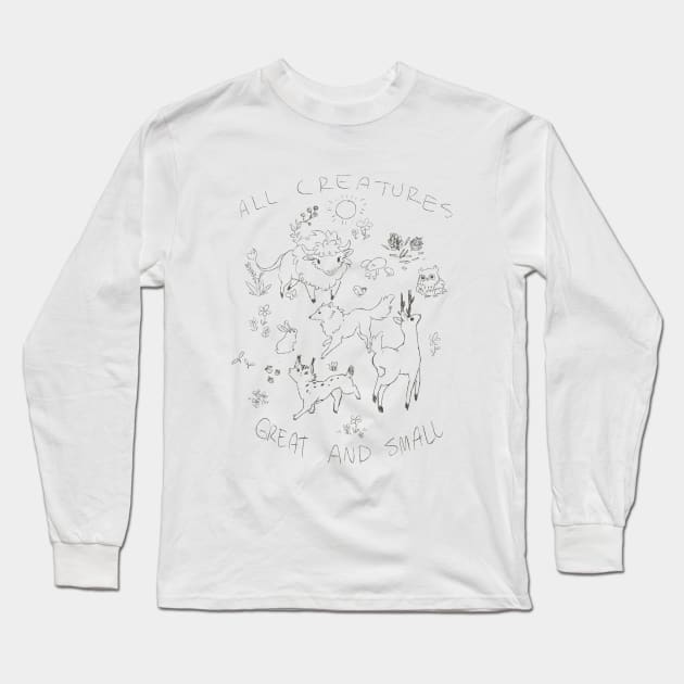 All Creatures Long Sleeve T-Shirt by Dragon_doggo